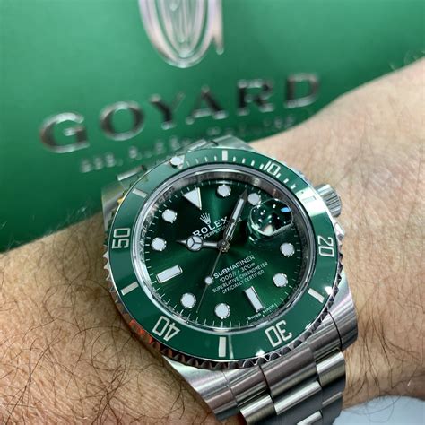 rolex submariner with green bezel